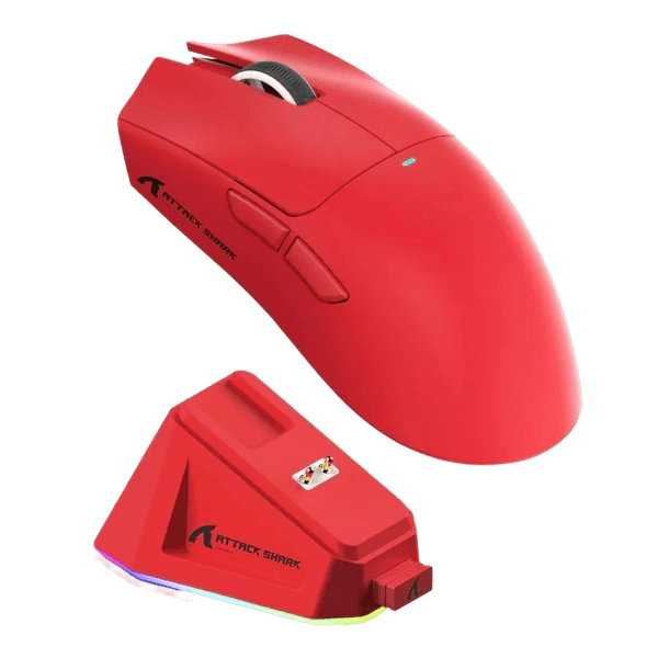 Mouse Sem Fio Attack Shark X11, Vermelho