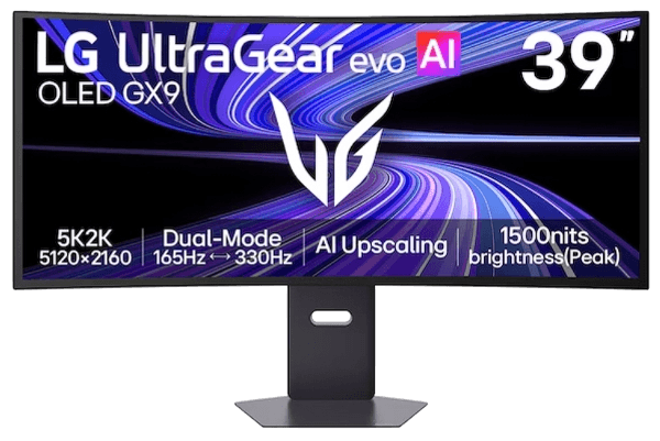 Monitor Curvo LG UltraGear GX9 39GX950B-B 39" OLED Dual Mode 4K 165Hz / FHD 330Hz
