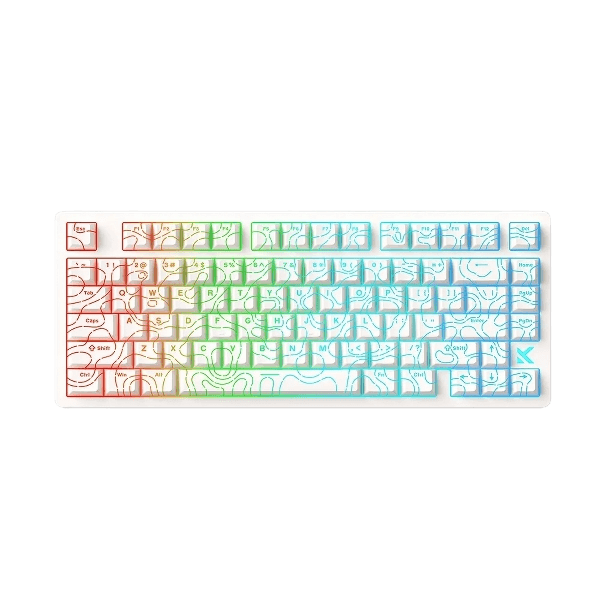 Teclado Magnético Com Fio MCHOSE Jet 75, Topographic Branco