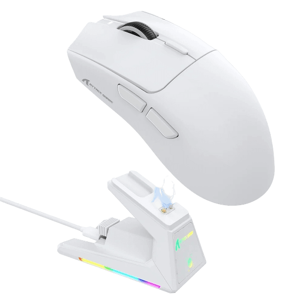 Mouse Sem Fio Attack Shark X1 - Branco
