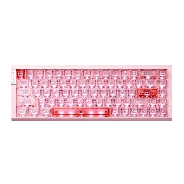 Teclado Magnético Com Fio ATK RS6 AIR, Zenith, Rosa