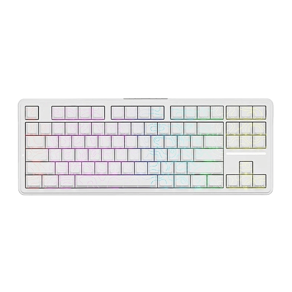 Teclado Mecânico Sem Fio ATK A87 PRO, Polar LatteV2, Contour White
