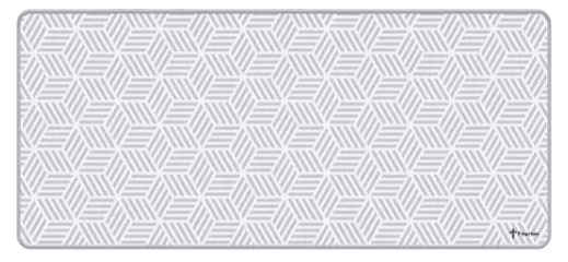 Mousepad Titorion Deskmat Hexágono, Branco, (900x400mm)