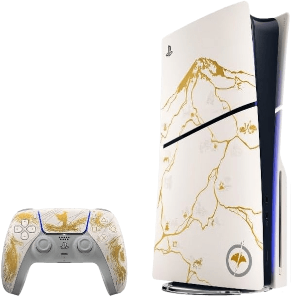 Console Sony PlayStation 5 Slim, PS5, Edição Limitada Ouro, Ghost of Yotei, SSD 1TB