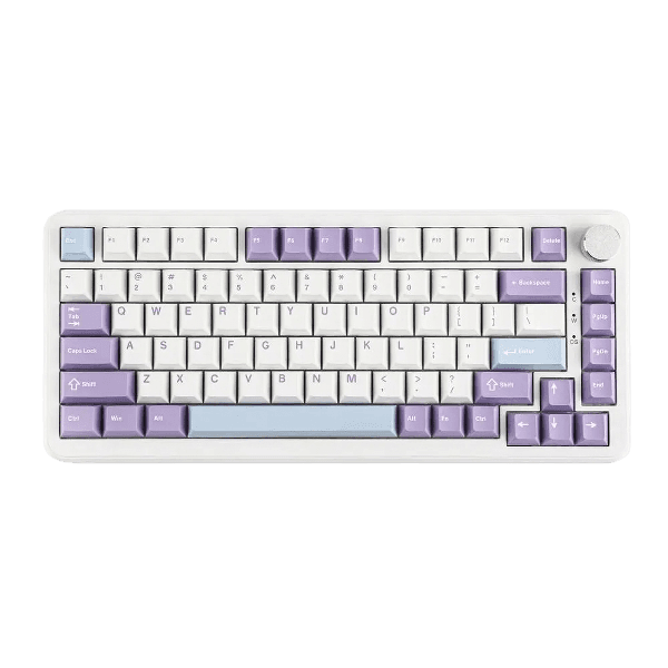 Teclado Magnético Com Fio Ajazz AK820 Max HE, White Purple