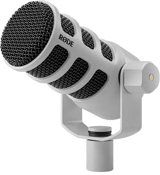 Microfone Dinâmico RØDE PodMic XLR, Branco