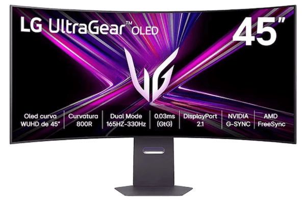 Monitor Curvo LG UltraGear GX9 45GX950A 45" OLED 5K2K 240Hz