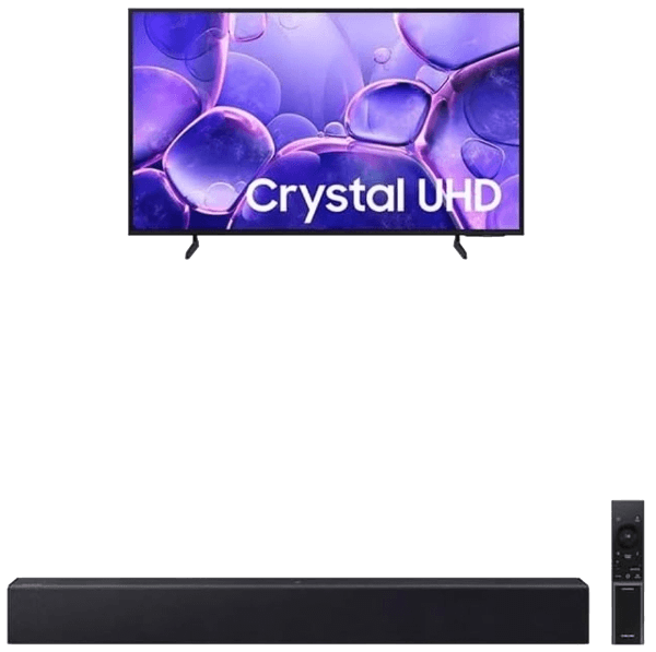 Samsung Combo Smart TV 55" Crystal UHD 4K U8600F + Soundbar HW-B400F