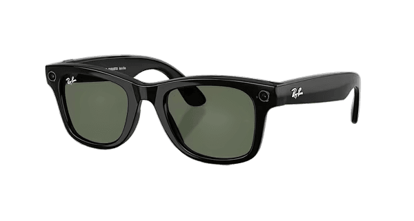Ray-Ban Meta Wayfarer - Gen 2, Brilhante Preto, Transparente Verde G-15