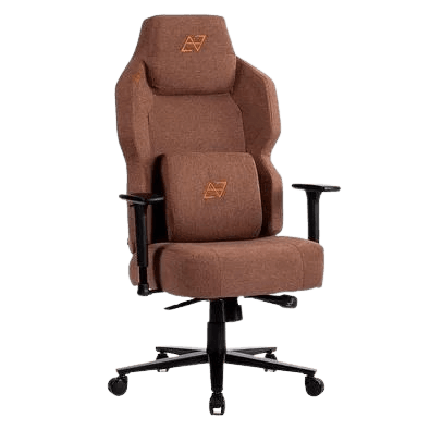 Cadeira Gamer Elements Magna, Até 130kg, Com Almofada, Descanso de Braço 4D, Cilindro de Gás Classe 4, Tecido Linho, Marrom