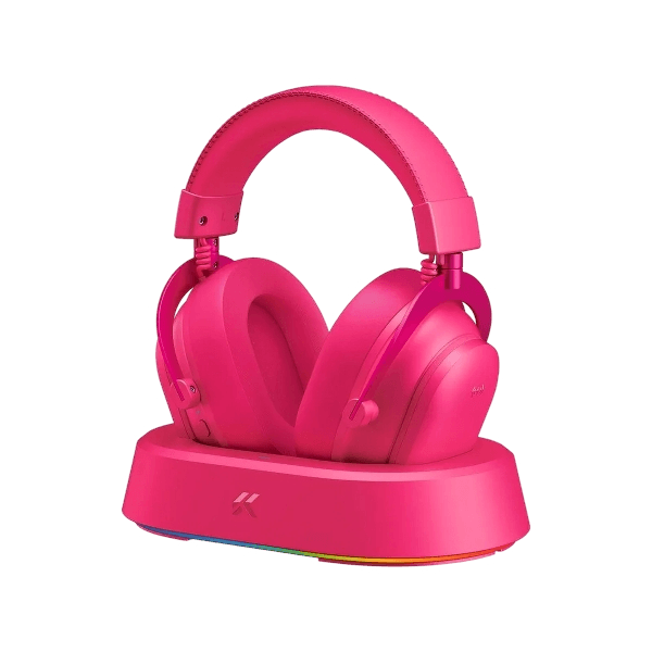 Headset Sem Fio MCHOSE V9 Turbo+, Rosa