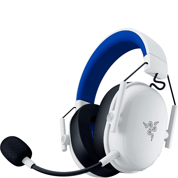 Headset Sem Fio Razer BlackShark V3 X Hyperspeed, Playstation, Branco