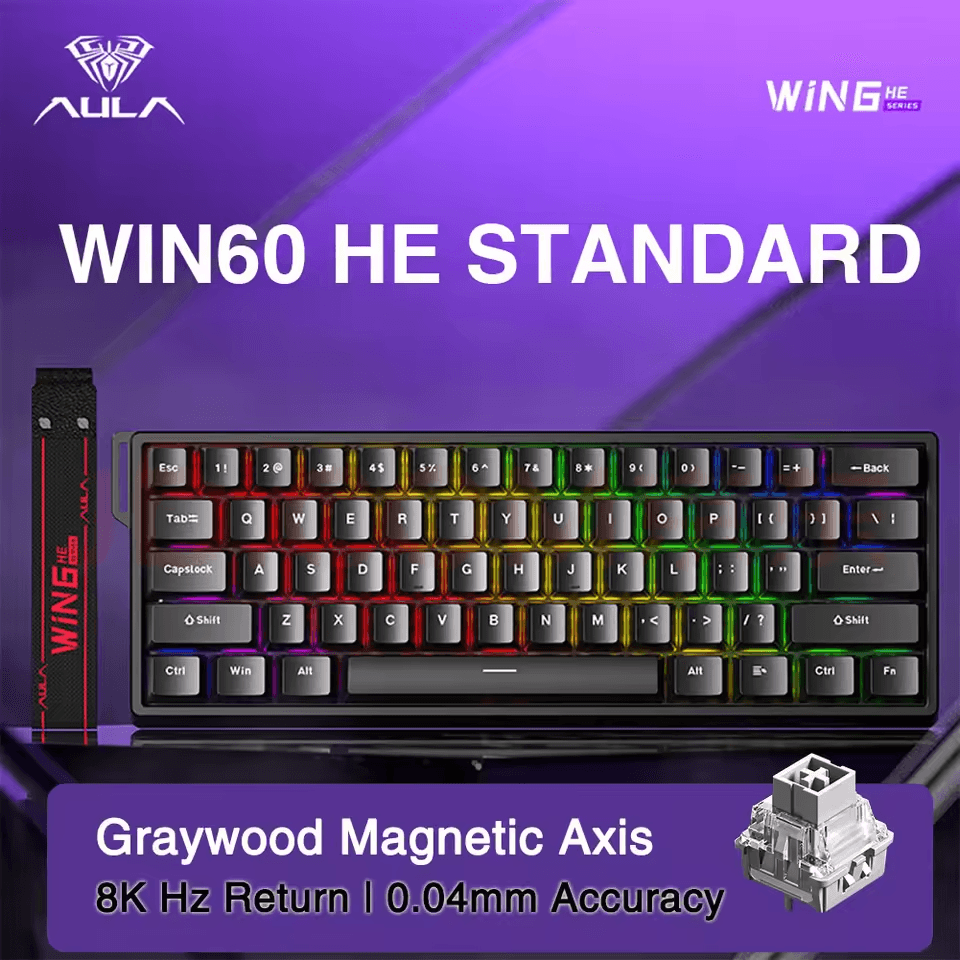 Teclado Magnético Com Fio AULA WIN60 HE Standard
