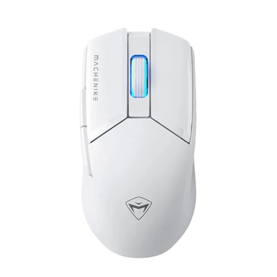 Mouse Sem Fio Machenike M7 Pro, PAW3395, Branco