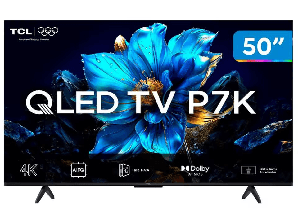 Smart TV TCL QLED 4K Google TV 50P7K 2025