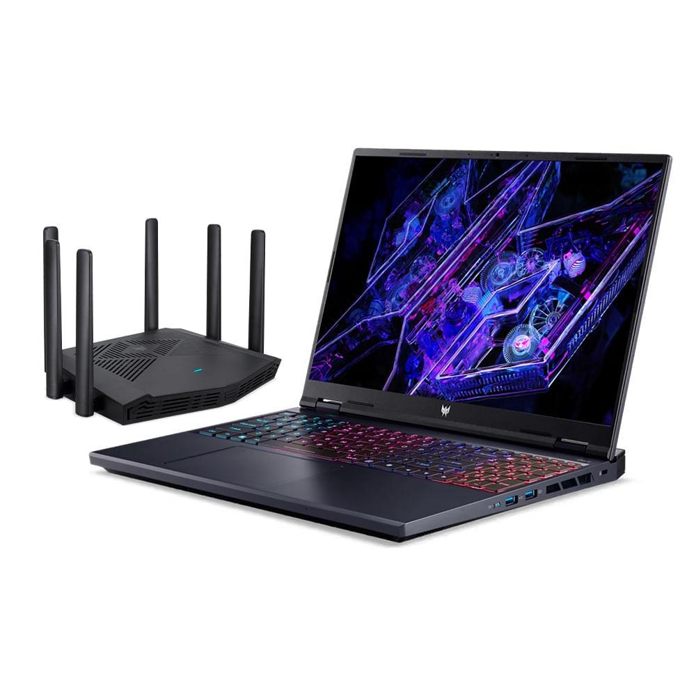 Notebook Predator Helios Neo i7-14700HX RTX 4070 16" QHD 240Hz 16GB RAM 512GB SSD W11 - PHN16-72-74VX + Roteador W6X