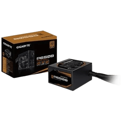 Fonte Gigabyte P650B, 650W, 80 Plus Bronze, PFC Ativo, com cabo, Preto - GP-P650B/BR