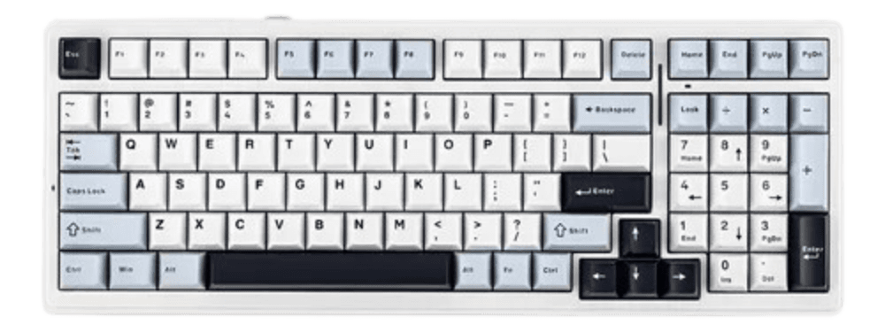 Teclado Mecânico Sem Fio Aula F99 - Azul