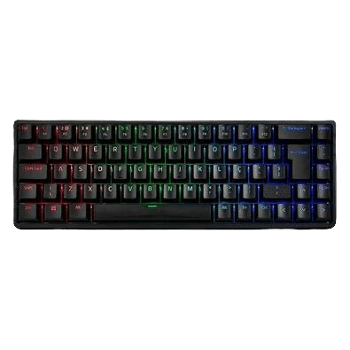 Teclado Mecânico Gamer Akko 3068B Plus, RGB, Switch Blue, Layout 65%, Anti-Ghosting, ABNT2, Preto
