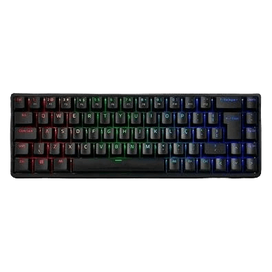 Teclado Mecânico Sem Fio Akko 3068B Plus, RGB, Switch Orange, Layout 65%, Anti-Ghosting, ABNT2, Preto