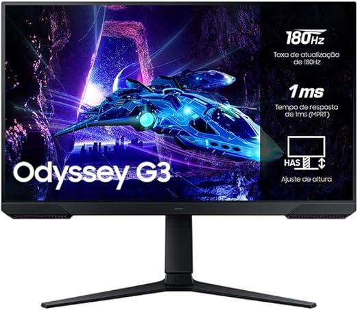 Monitor Samsung Odyssey G3", 27", 180Hz, 1ms,Ajuste de Altura
