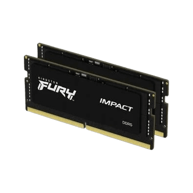  Memória RAM para Notebook Kingston Fury Impact, 64GB (2x32GB), 5600MHz, DDR5, CL40, Preto - KF556S40IBK2-64