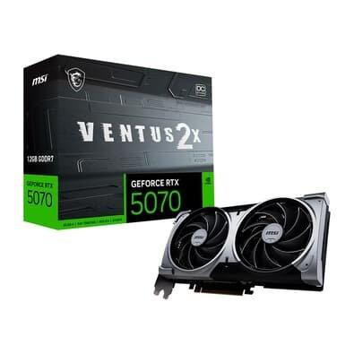 Placa de Vídeo MSI GeForce RTX 5070 12G VENTUS 2X OC,12 GB GDDR7, 28Gbps