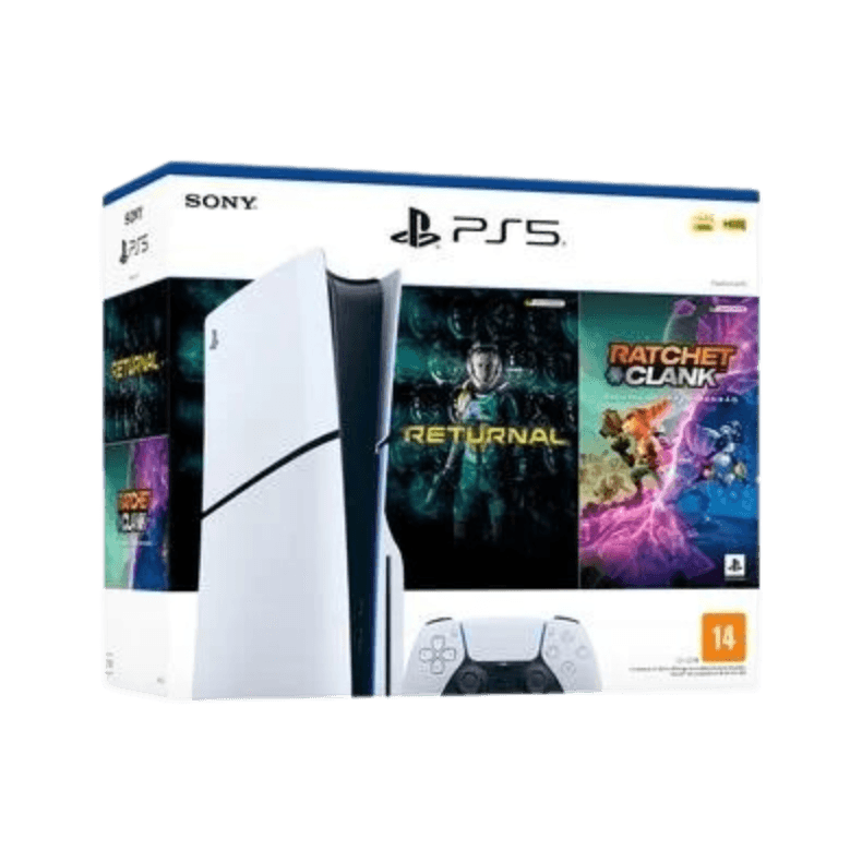 Console PlayStation 5 Slim Sony Com Leitor + 2 Jogos