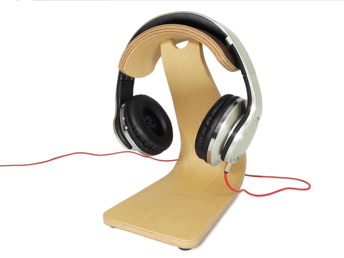 Suporte Headphone, Headset Em Madeira, Studio Pro