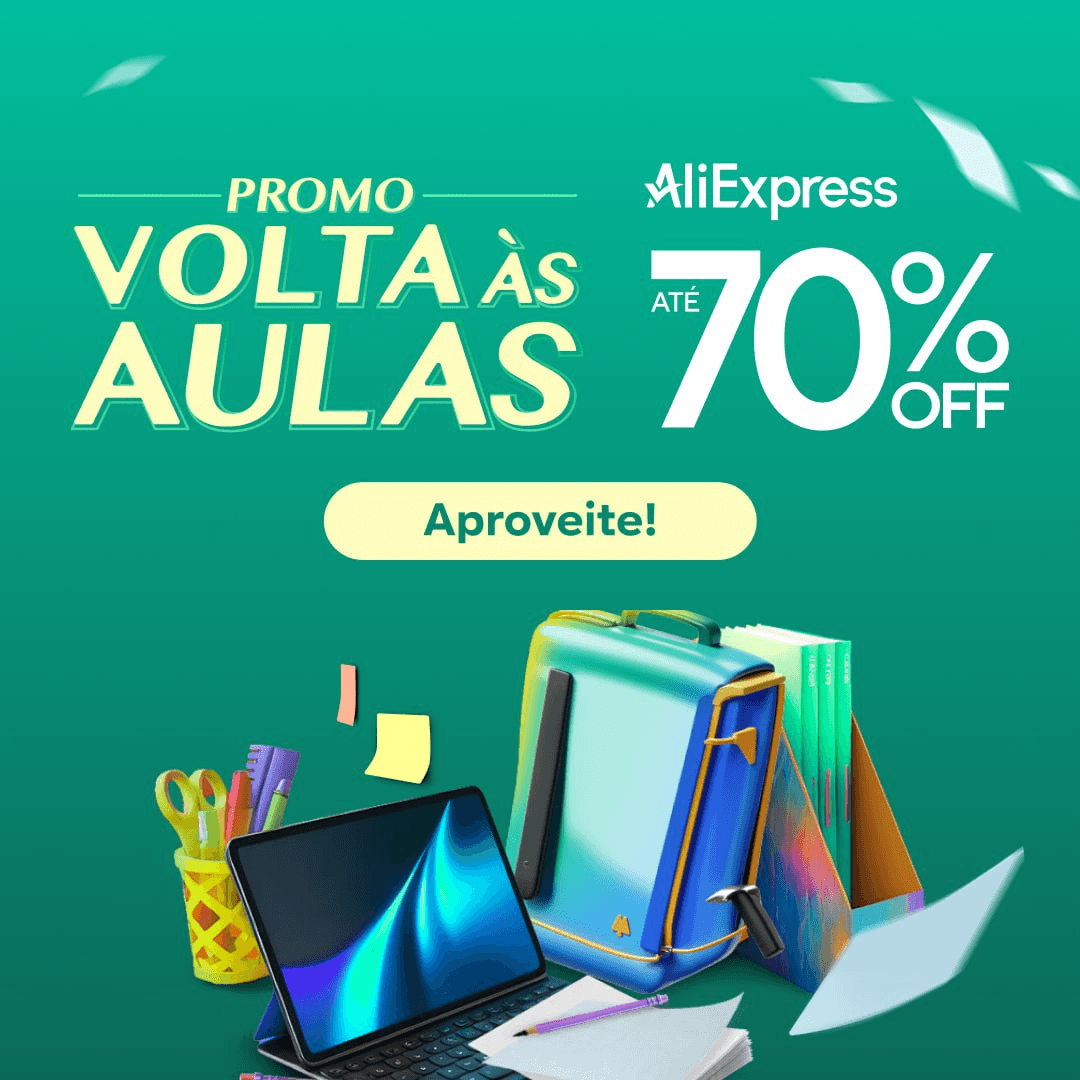 Evento Aliexpress Volta às aulas - Cupons de Desconto