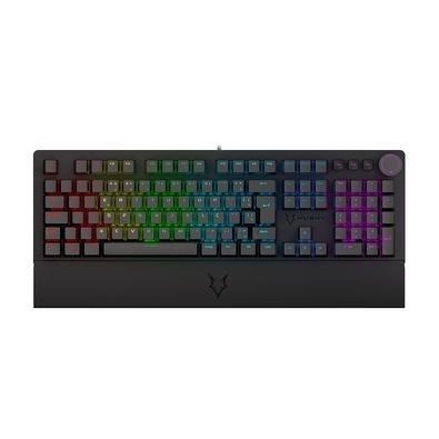 Teclado Mecânico Com Fio Husky Anchorage Full Size, Preto, ABNT2, RGB, Switch Gateron Red - HTG200PTVR