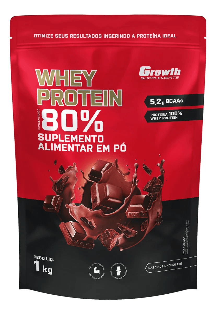 Whey Protein Concentrado 1kg Growth Supplements