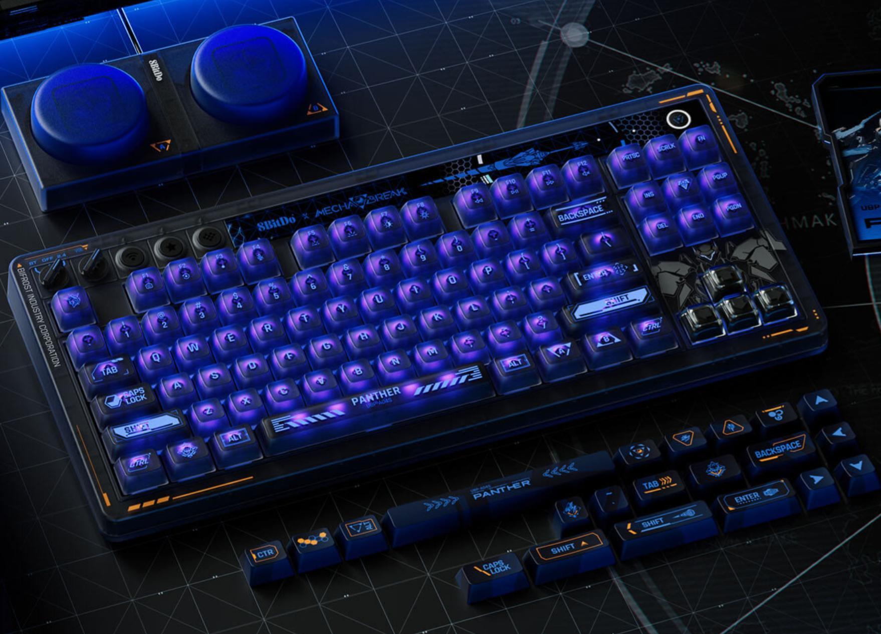 Teclado Mecânico Sem Fio 8BitDo Retro87 Mecha BREAK Edition