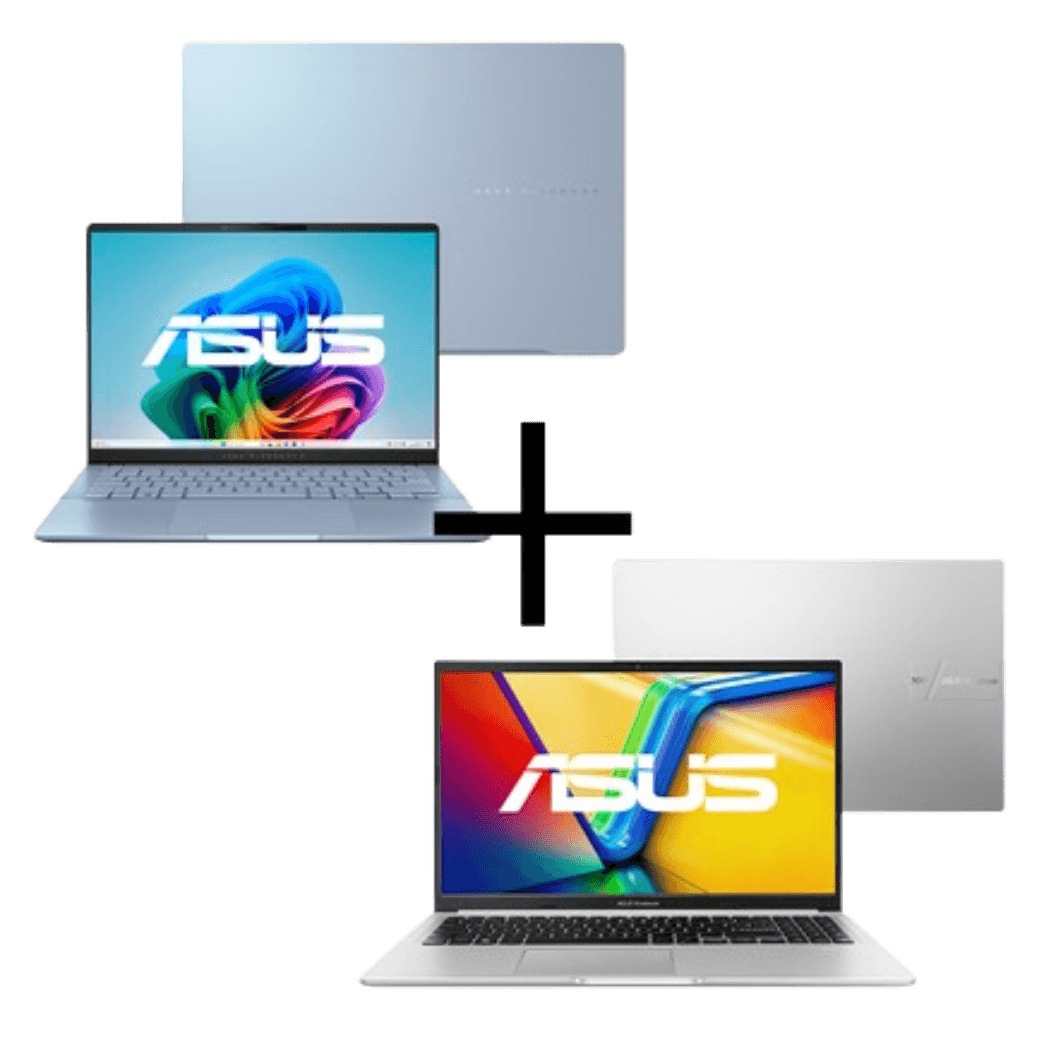 COMBO Notebook ASUS Vivobook S 14 S5406SA-PP097W Mist Blue 32GB RAM 1TB SSD + Notebook ASUS Vivobook 15 M1502YA-NJ613 Cool Silver 16GB RAM 1TB SSD