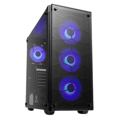 Gabinete Gamer Redragon Wheel Jack, Mid Tower, Lateral e Frontal em Vidro - GC-606BK