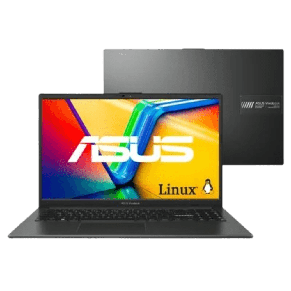Notebook Asus Vivobook Go 15 E1504fa AMD Ryzen 5-7520u, 4GB RAM, SSD 256GB, Tela 15.6" Full HD, Linux Keepos, Black - Nj1287