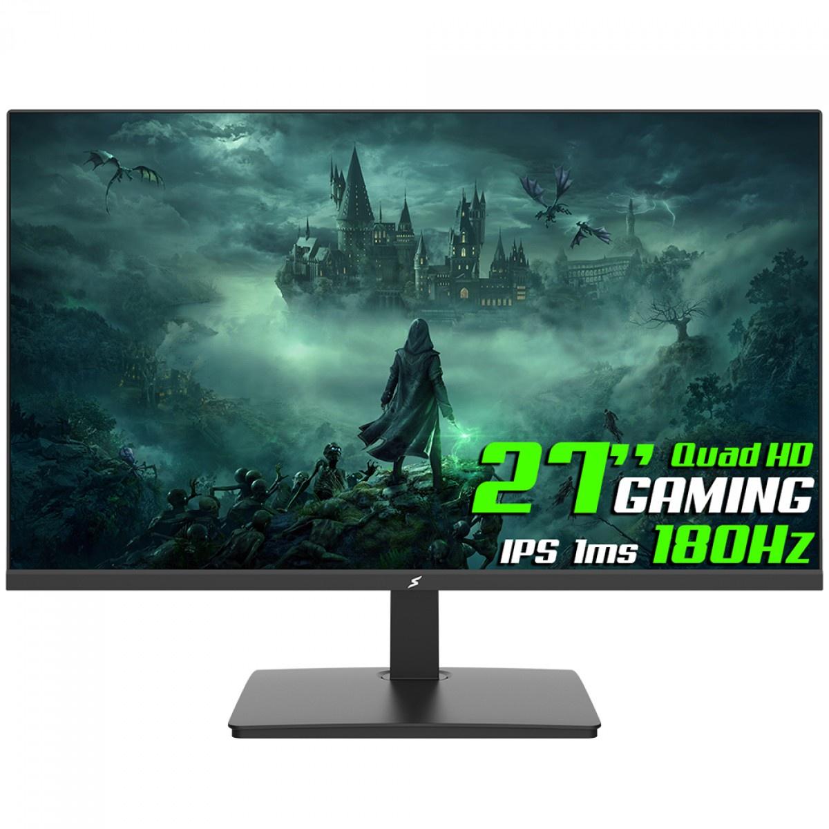 Monitor Gamer SuperFrame View, 27", IPS, QHD, 180Hz