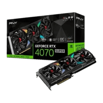 Placa de Vídeo RTX 4070 SUPER Gaming Verto OC Triple Fan PNY NVIDIA GeForce, 12GB GDDR6X, DLSS 3, Ray Tracing