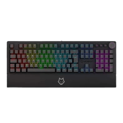 Teclado Mecânico Com Fio Husky Anchorage, Switch Gateron Brown, Preto
