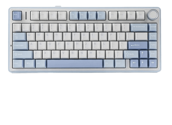 Teclado Mecânico Sem Fio EPOMAKER x AULA F75 - Sea-salt Blue
