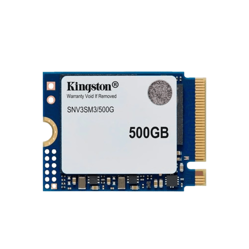 SSD Kingston NV3, 500GB, M.2 2230, NVMe PCIe 4.0, Leitura 6.000 MB/s, Gravação 5.000 MB/s - SNV3SM3/500G