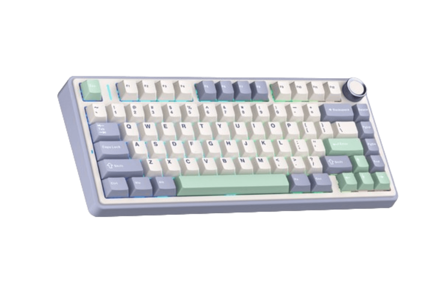 Teclado Mecânico Sem Fio EPOMAKER x AULA F75 - Cedar Green