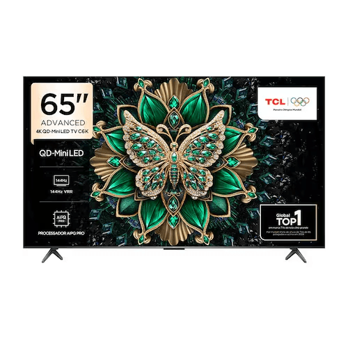 Smart TV 65 TCL C6K Premium 4K QD-Mini LED com Sistema Operacional Google