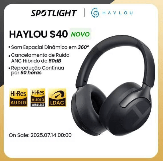 Headphone Bluetooth Haylou S40