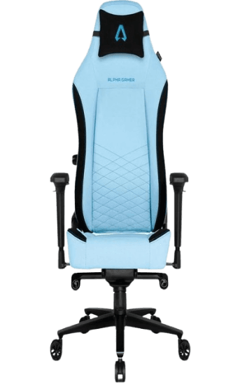 Cadeira Gamer Alpha Gamer Alegra Fabric, Até 150 kg, Apoio de Braço 4D - Azul
