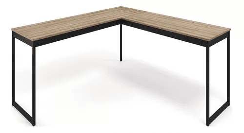 Mesa Em L Industrial Escrivaninha De Canto