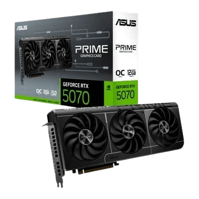 Placa de Vídeo ASUS PRIME RTX 5070 O12G NVIDIA Geforce, 12GB, GDDR7, Blackwell e DLSS4, Ray Tracing, Edição OC - 90YV0M10-M0NA00
