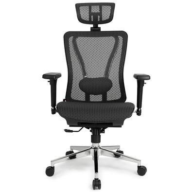 Cadeira DT3 Office Moira, Até 130kg, Apoio de Cabeça e Braço 3D, Cilindro Classe 4, Preto