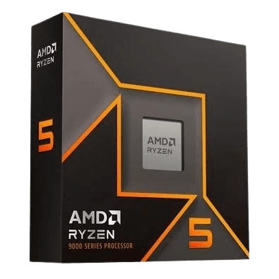 Processador AMD Ryzen 5 9600X, 3.9 GHz (5.4 GHz), Cache 32 MB, 6 Núcleos, 12 Threads, AM5 - 100-100001405WOF