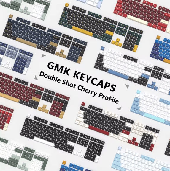 Keycaps PBT Double-Shot KBDIY GMK Cherry Profile 176 Teclas - Várias opções